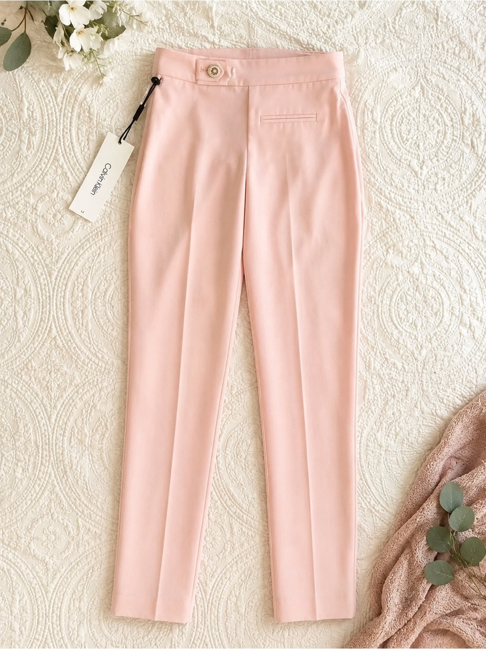 Calvin Klein Blush Pink Ankle Dress Pants